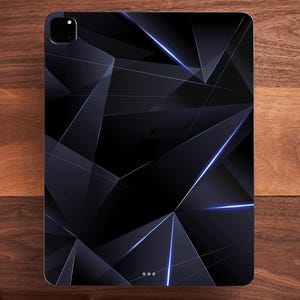 Blue Abstract Ipad Skin Full Cover Vinyl Decal Stylish Protection Handmade For A Modern And Artistic Look