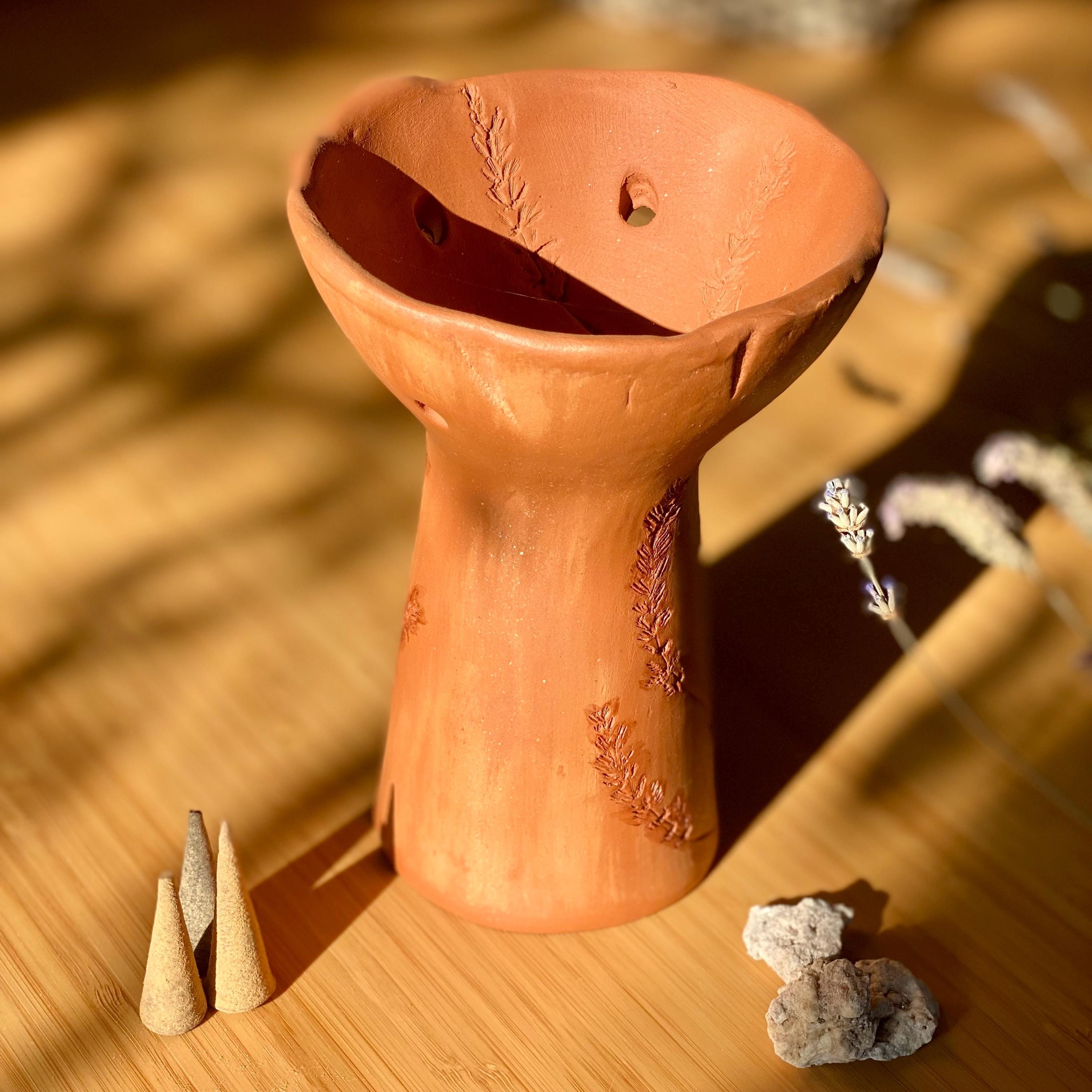 Copalera. Ancestral Fireplace. Resin Incense Burner for Copal Palo