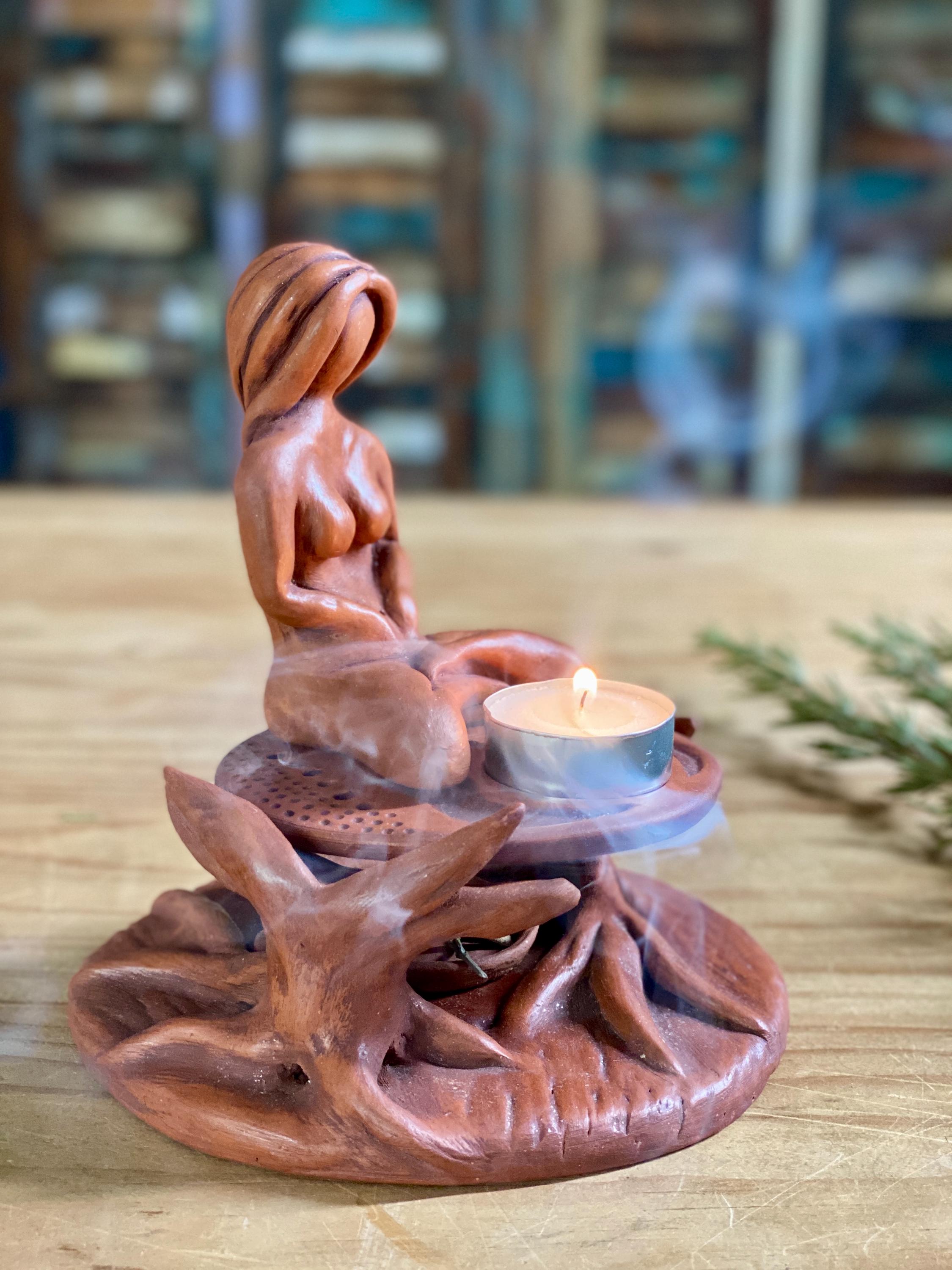 根付け女性像彫刻5点セット