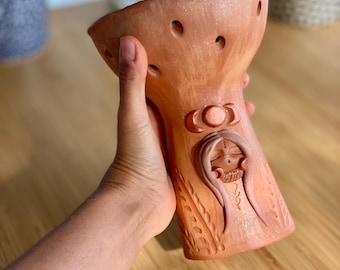 Ceramic Incense Burner – Handmade Copal & Palo Santo for Rituals, Spiritual Altar, Gift