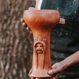 3) Sacred Feminine Ceramic Copal Burner, Pachamama. bowl to burn copal palo santo. Handmade Ceremonial Chalice for Rituals.
