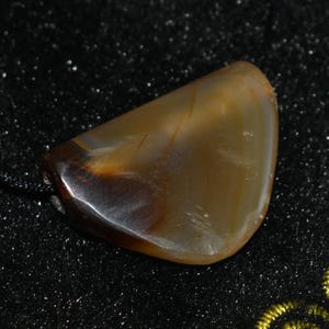 Large Ancient Greco Bactrian Agate Stone Boomerang Bead Circa 2500 to 2250 BCE