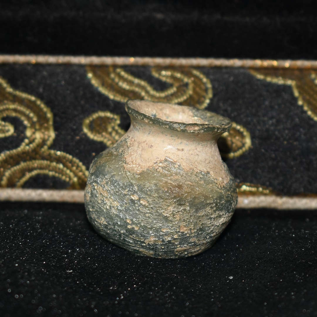 Rare Ancient Roman Glass Cosmetics Pot Completely Intact - Etsy