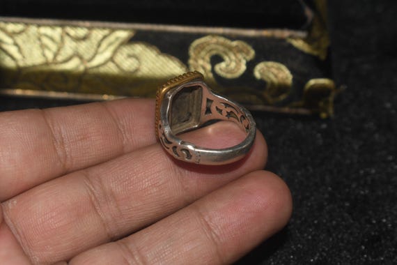 Ancient Middle Eastern Solid Silver Natural Turqu… - image 2