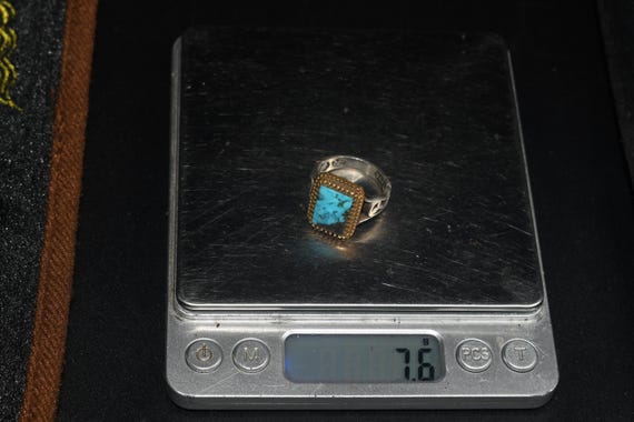 Ancient Middle Eastern Solid Silver Natural Turqu… - image 4