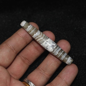 Authentic Ancient Bactrian Margiana Banded Agate Bead with Eye