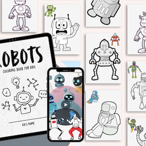 ロボットぬり絵