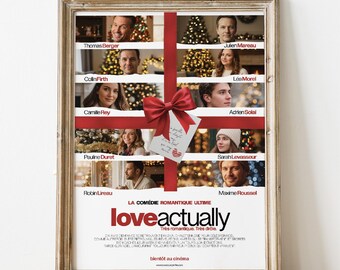 Personalized Love Actually Poster | Cult Film Poster: Couple, Family, Friendship | Original Gift Idea | Photos | Digital Wall Decor