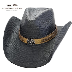 Drifter Black - Black Shapeable Straw Cowboy Hat
