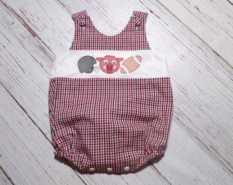 Boys Arkansas Football Bubble Romper