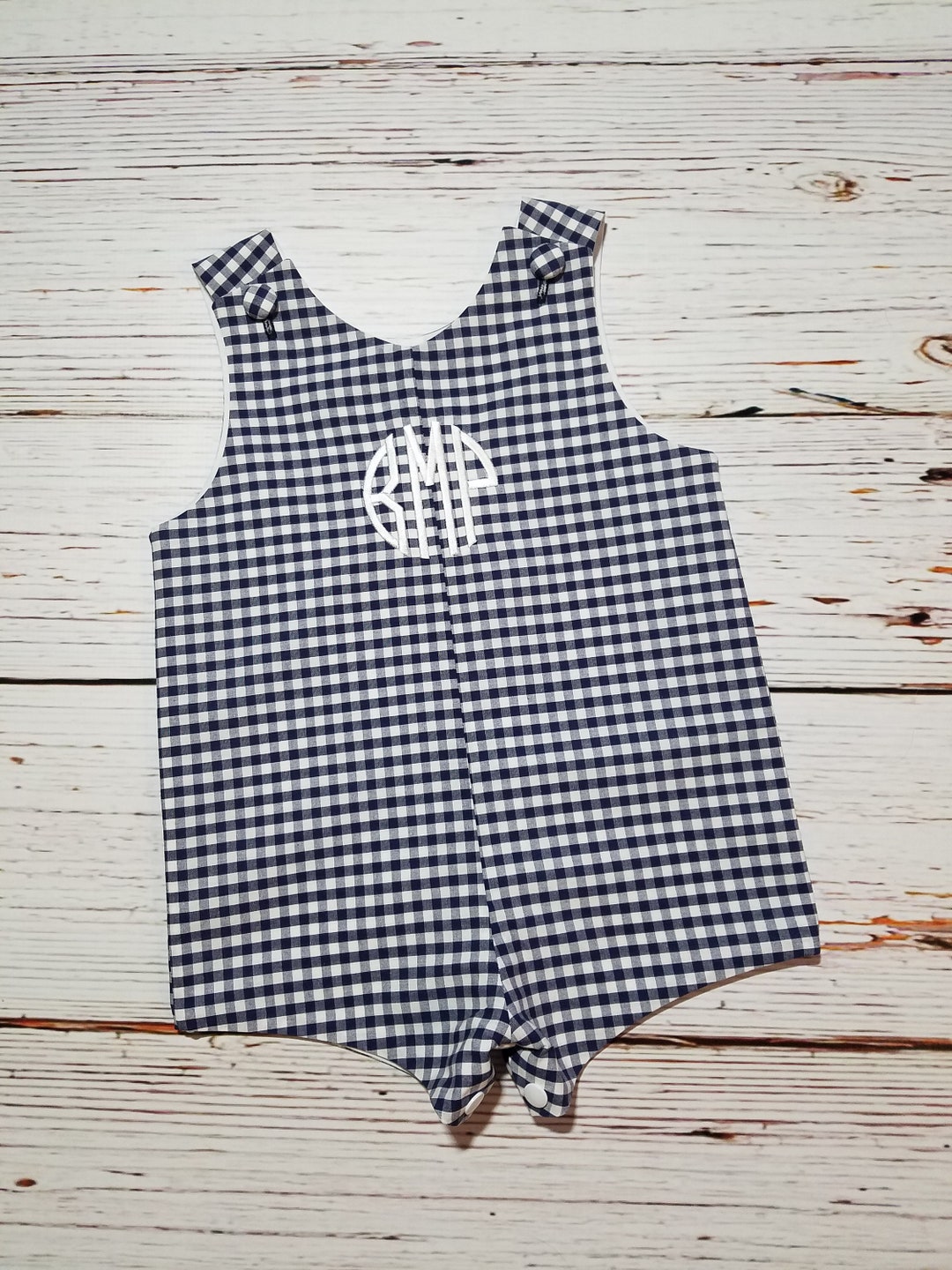 Texas Embroidered Gingham Jon Jon