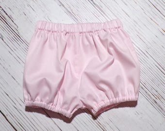Basic Light Pink Plain Pique Bloomers