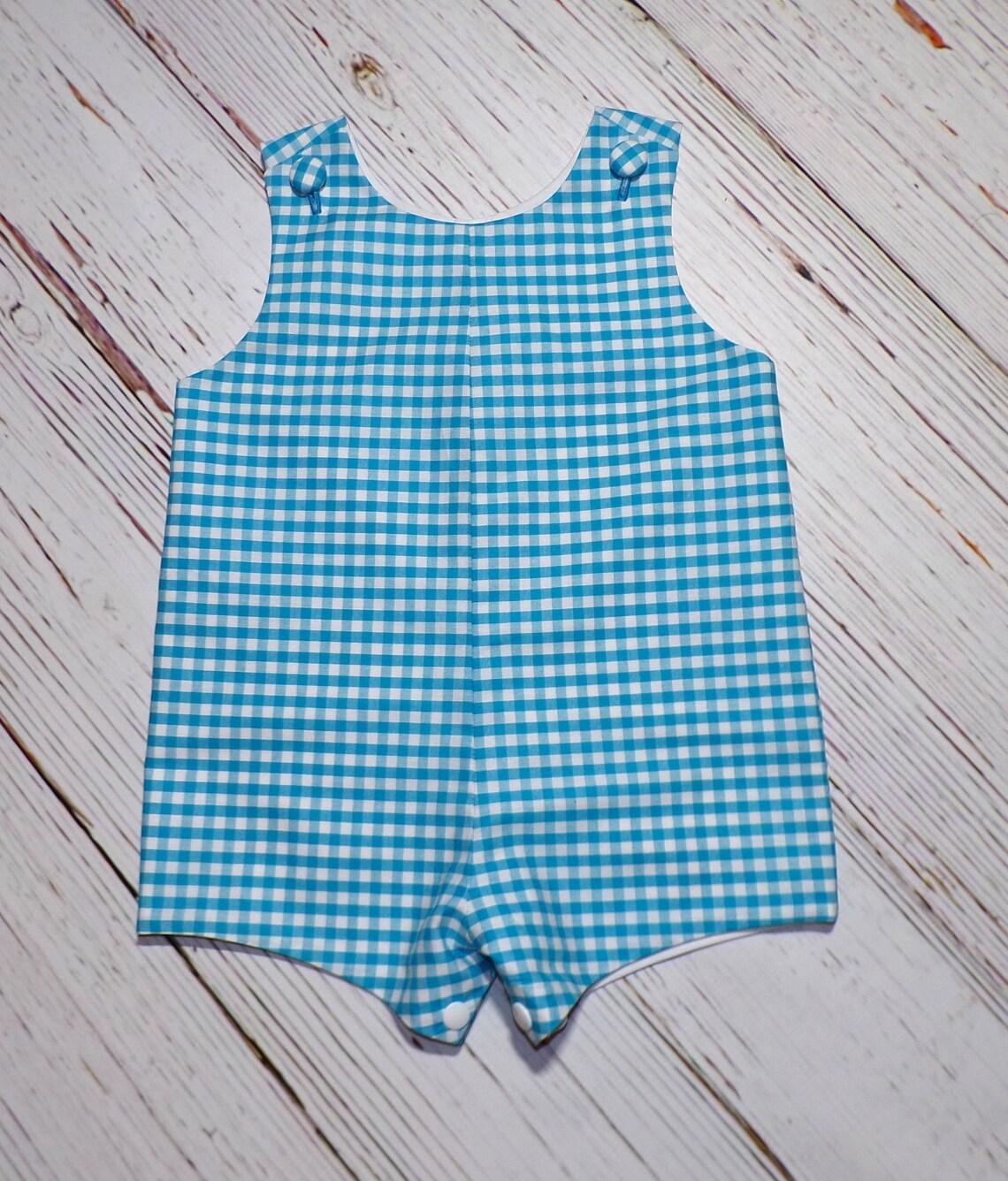 Boys Blank Jon Jon Gingham Outfit Etsy