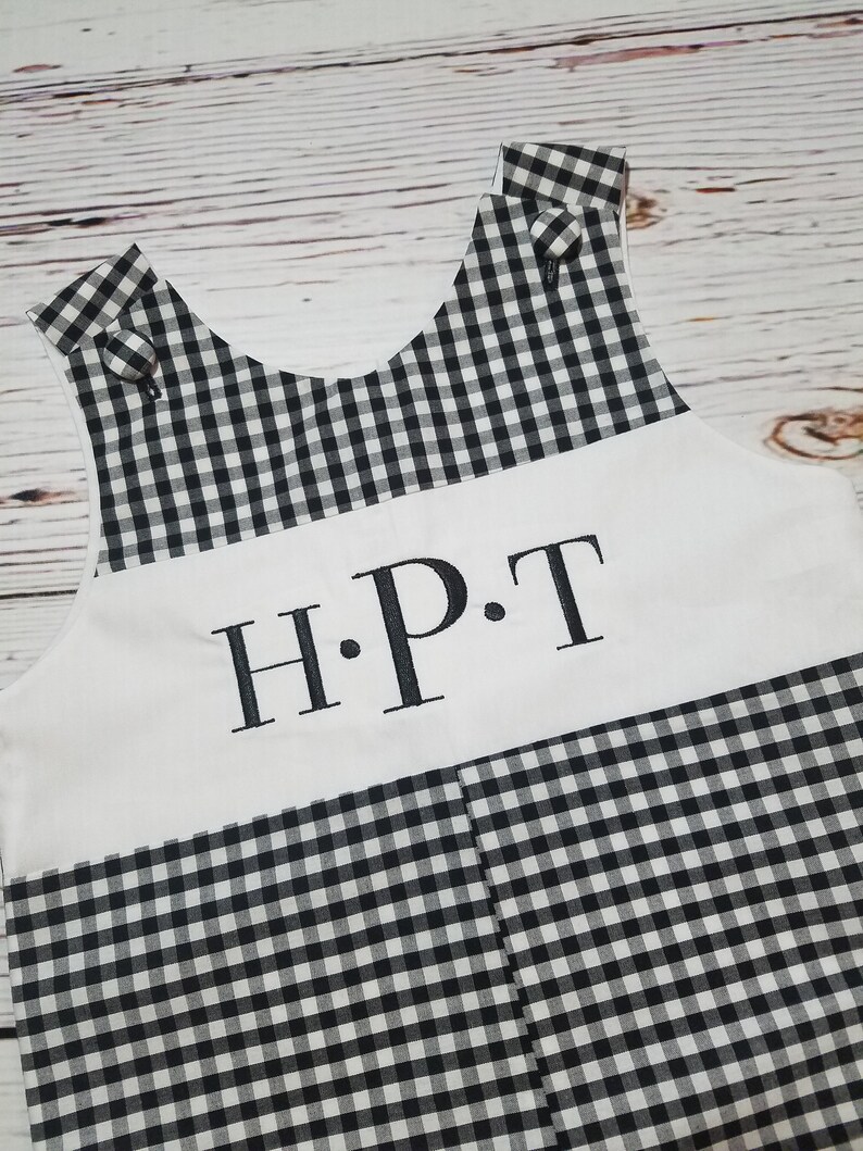 Texas Embroidered Gingham Jon Jon main image 1