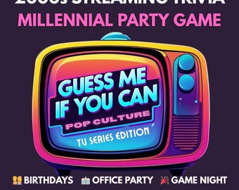 2000s Millennial Game | Streaming TV Trivia Party Game | PPT and Canva for Birthday Parties Team Building Icebreaker Family Game Night