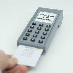 EC-Kartenlesegerät als kreative Gutscheinverpackung – Perfekt für Geschenkkarten