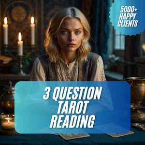 SAME DAY 3 Question Tarot, 3 Question Reading, SAME hour Tarot Reading, Same Day, Same Day Love Reading