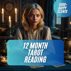 12-Month Future Tarot Reading, Tarot Cards Reading, Same Day Tarot Reading, Honest Psychic Reading, Love ,Career, Family, Fortune
