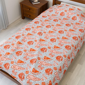 Tennessee Volunteers Rocky Top Pattern Velveteen Blanket