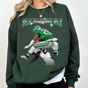 Fly Saquon Sweatshirt, Barkley, Philadelphia Eagles, Saquon Barkley Shirt, Reverse Hurdle Sweatshirt, Footbal Lover Gift, Saquon Fan Sweater
