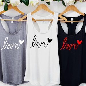 Womens Heart Tank Top, Workout Tank Tops, Valentines Day Heart Tank Top, Valentine’s Day Tank Top, Gym Clothing Women