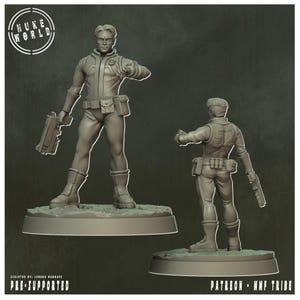 Wasteland Tourist (Nuke World) 32mm scale minis for Wargames IE: Fallout, Grimdark, Legion, OPR, Stargrave, Core Space etc..