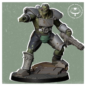Super Mutant Overlord - Atomic Unity Collection (Vermilion Miniatures) 32mm Proxy mini for Wargames IE: Fallout, Grimdark, OPR, Stargrave