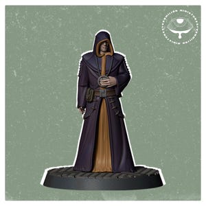Monk - Atomic Unity Collection (Vermilion Miniatures) 32mm Proxy mini for Wargames IE: Fallout, Grimdark, OPR, Stargrave, etc...