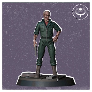 Tech - Necropolis Collection (Vermilion Miniatures) 32mm Proxy mini for Wargames: Fallout TNT Stargrave | Ghoul Zombie | (DotW)