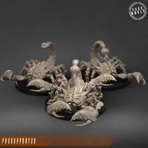 Miniaturas de Mutated Scorpions / RadScorpions (Nuke World / A Dangerous Place Kickstarter) para juegos de guerra como Fallout, FWW, Grimdark, OPR, etc.