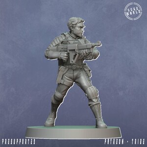 Male Vaulter 3 (Nuke World) 32mm scale | Proxy mini for Wargames IE: Fallout, Grimdark | Retro Scifi