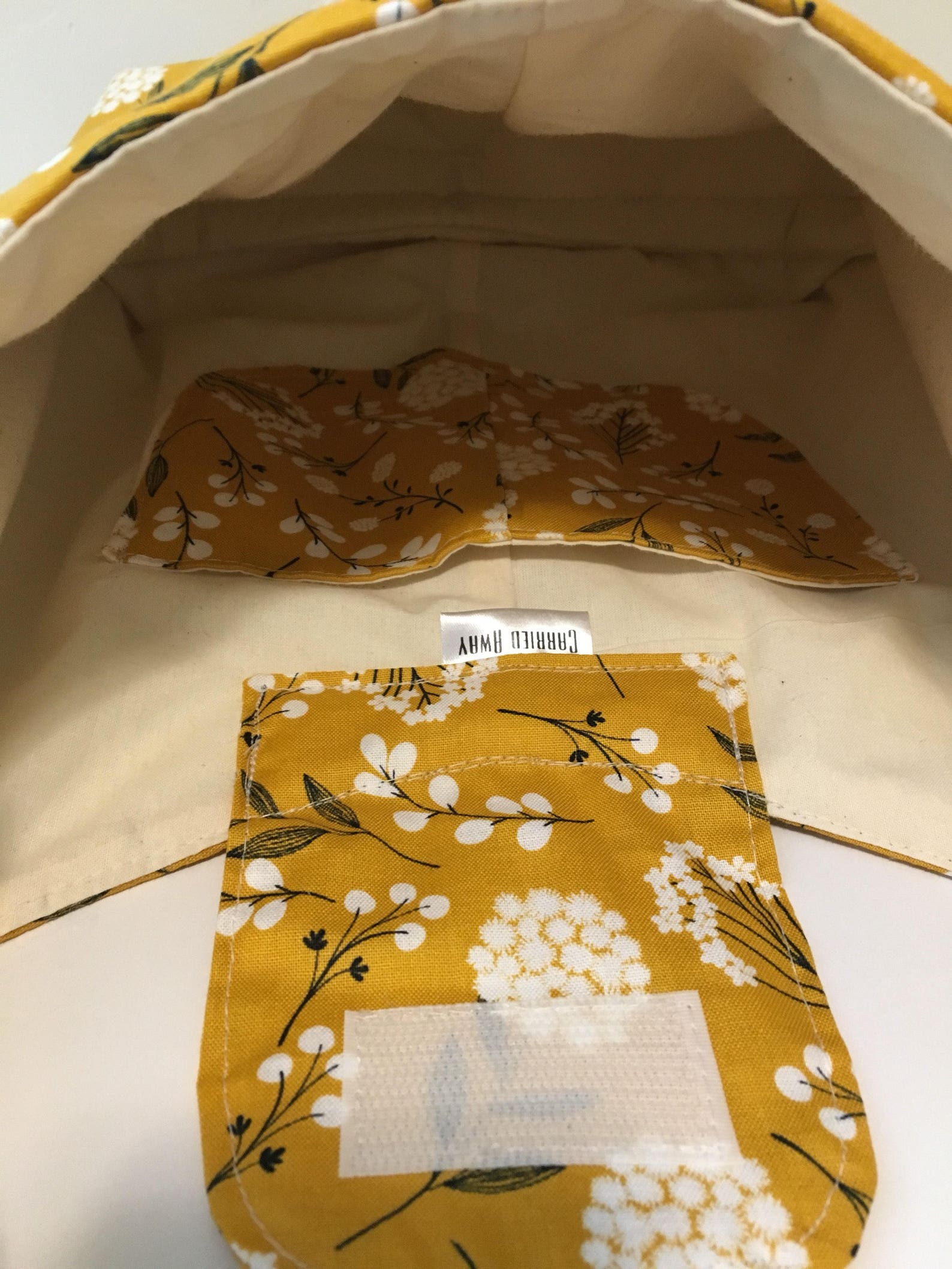 Lunch Bag Insulated Mustard Floral | Etsy