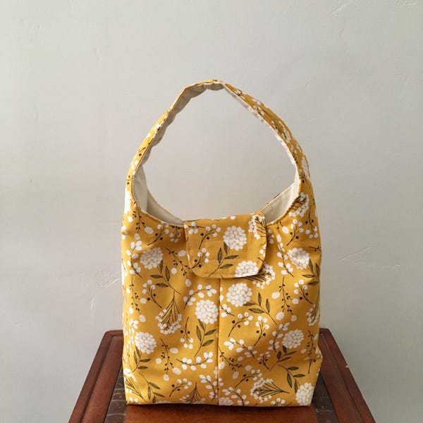 Lunch Bag Insulated - Mustard Floral