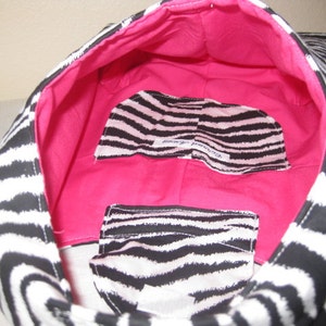 Insulated Lunch Bag Poppin' Pink Zebra image 2