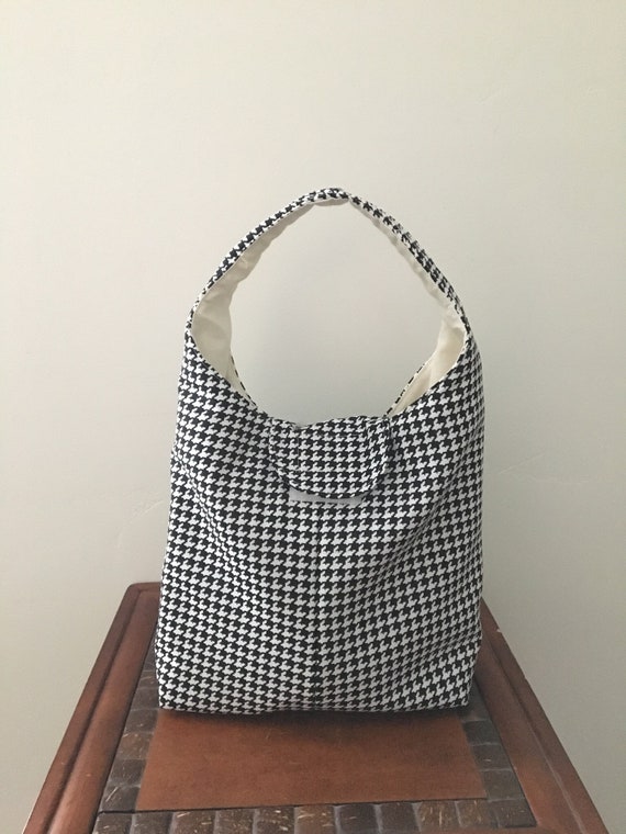 houndstooth lunch bag