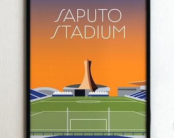 Framed poster - Saputo stadium - football - soccer - Canada - Montreal - Christmas gift wall art football fan