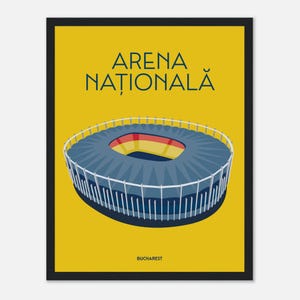 Framed poster - Arena Națională - București - Steaua Bucarest - Christmas gift for football fan