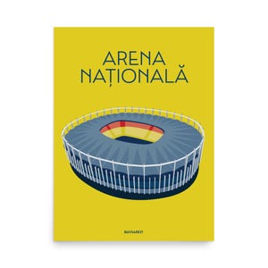 Poster - Arena Națională - București - Steaua Bucarest - Gift for football fan