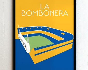 Framed poster - Football stadium - La Bombonera - Boca Juniors - Argentina - Christmas gift for football fan wall art