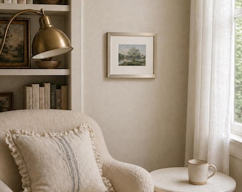 Ville D Wall Art | French Landscape Print | Neutral European Artwork | Vintage Countryside Wall Decor | Quiet Luxury Home Decor