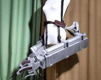 Attack on Titan 3D Manövrierausrüstung, PVC omnntendenturierende Stabilitätsausrüstung Cosplay Prop mit Klinge und Gaskanistern, Anime Kostümzubehör