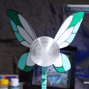 Zelda Fairy Night Light, Magnetic Switch LED Lamp with Soft Ambient Glow, Eco-friendly 3D Printed PLA Material, Unique Gift for Zelda Fans, Hyrule Decor, and Breath of the Wild Lovers. USB Powered and Easy to Use.