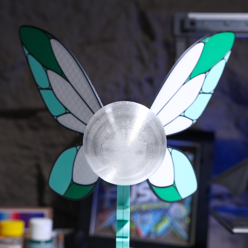 Zelda Fairy Night Light, Magnetic Switch LED Lamp with Soft Ambient Glow, Eco-friendly 3D Printed PLA Material, Unique Gift for Zelda Fans, Hyrule Decor, and Breath of the Wild Lovers. USB Powered and Easy to Use.