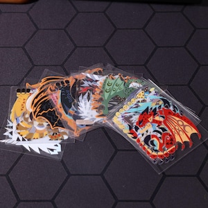 Ensemble d'autocollants Monster Hunter, texture 3D imperméable et résistante aux rayures 2,36 x 2,36 pouces Ordinateurs portables Voitures Étuis pour PC 41 modèles Monster Hunter World
