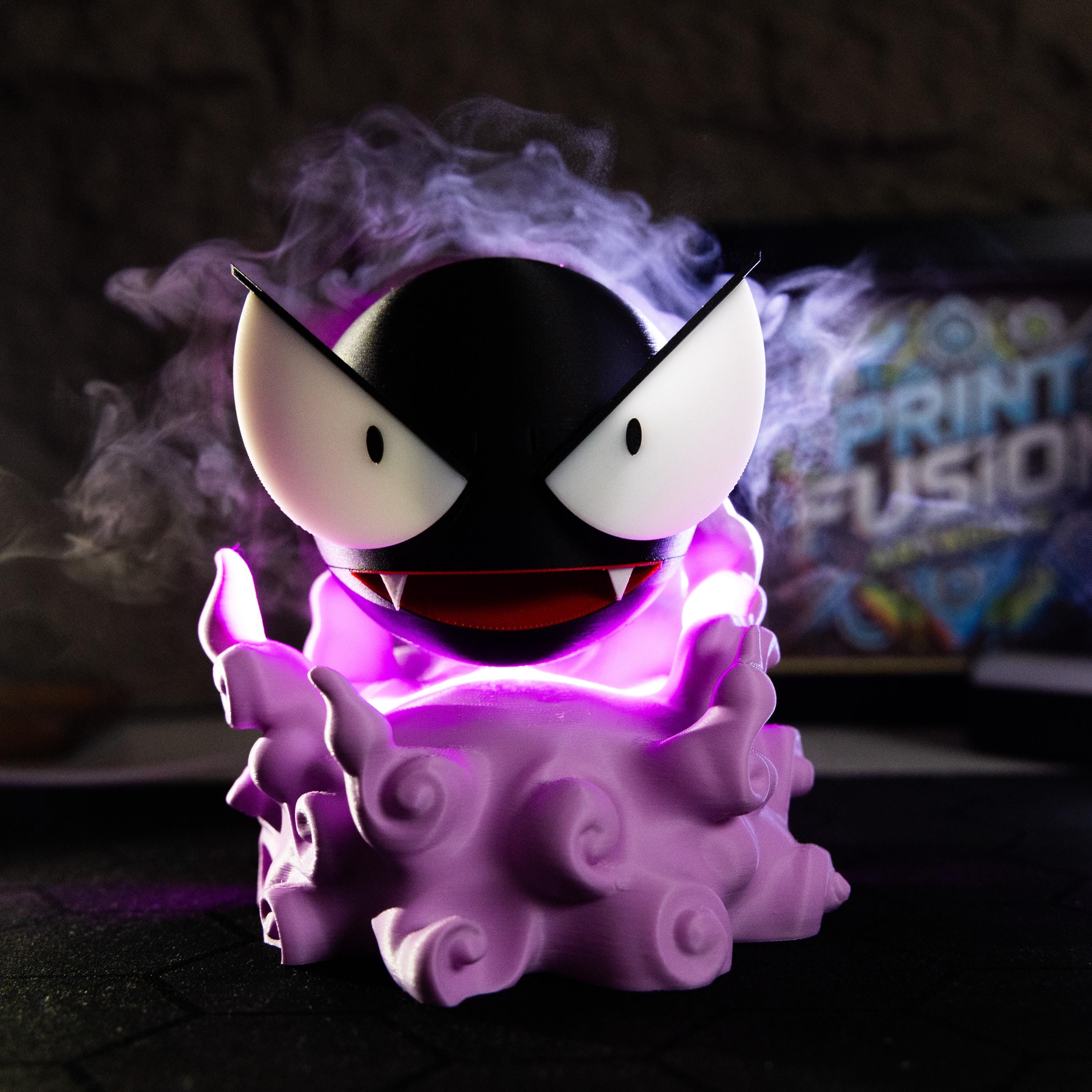Gastly Ghost Humidifier 3D Printed LED Table Lamp Decor for Gamers Bedroom Desk Light Nostalgia Gaming Room Gift Creative Birthday Present