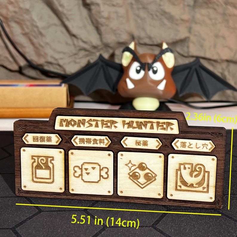 Handmade Monster Hunter wall art with a 3D design of Nergigante, meticulously crafted from solid wood and basswood. This wall art piece features multiple layers of wood for a detailed, textured effect that makes the fierce Nergigante monster come to life. The high-quality craftsmanship and materials ensure that this wall art will be a standout addition to any fan's collection. Perfect for Monster Hunter lovers looking to add a unique touch to their game room or office