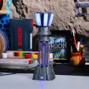 Torre Prisma de Alerta Roja coleccionable: decoración de escritorio retro PLA impresa en 3D, torre de defensa, pieza de exhibición para un regalo único de Navidad para gamers. imagen 6