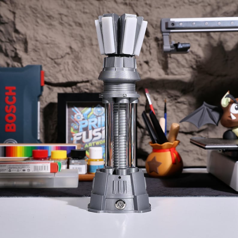 Torre Prisma de Alerta Roja coleccionable: decoración de escritorio retro PLA impresa en 3D, torre de defensa, pieza de exhibición para un regalo único de Navidad para gamers. imagen 9