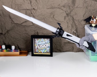 Dishonored Corvo&#39;s Folding Sword Requisiten Spielzeug Klinge 3D Gedruckt Replica Cosplay Handmade Prop Schwert Benutzerdefinierte Zubehör Perfekte Gamer Geschenk für Ihn