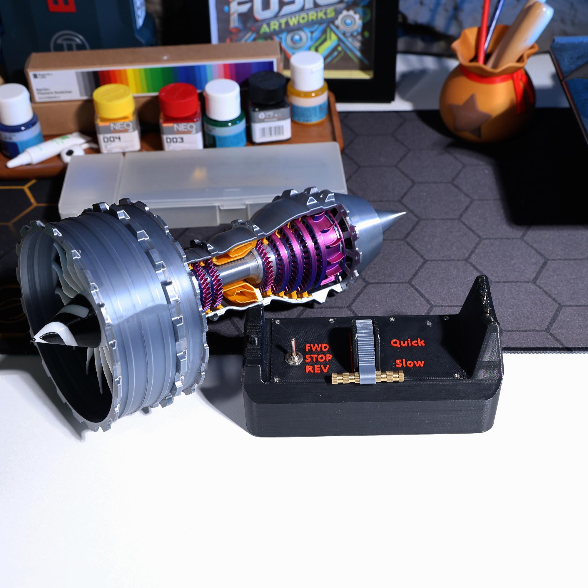 TR900 Series Turbofan Engine Model 3D Printed Display High-precision ...